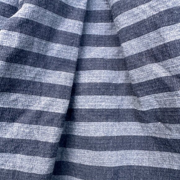 Gap Women's Striped Pleated Mini Skirt Blue Gray Size 0 Career Casual - Picture 3 of 5